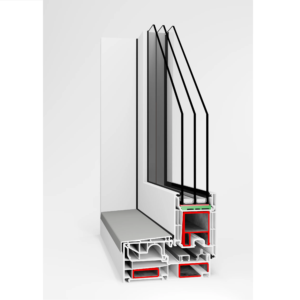 𝗘𝗟𝗘𝗚𝗔𝗡𝗧 𝗦𝗟𝗜𝗗𝗘<br><br>• Głębokość skrzydła 76mm (rama 149mm)<br>• Uw 0,84 W/m²K<br>• Podwyższona ochrona przed włamaniem<br>• Duży wybór kolorów<br>• Smukły design<br>• 50 miesięcy gwarancji