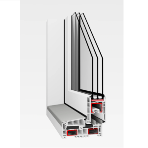 𝗦𝗠𝗔𝗥𝗧 𝗦𝗟𝗜𝗗𝗘<BR><BR>• Głębokość skrzydła 70mm (rama 140mm)<br>• Uw 0,88 W/m²K<br>• Profil 5 komorowy<br>• Prosta obsługa<br>• 50 miesięcy gwarancji
